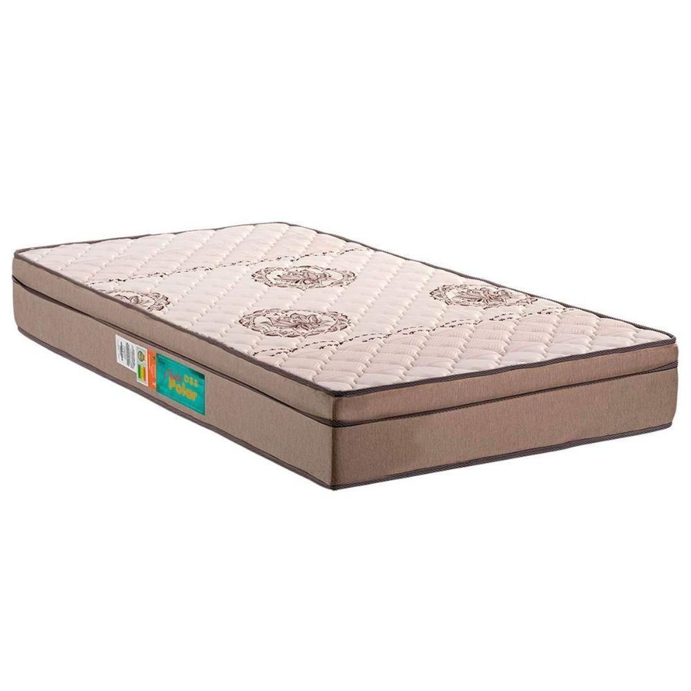 Colchão Solteiro Espuma D33 Pérola Euro Pillow (88x188x24) - Polar - 1