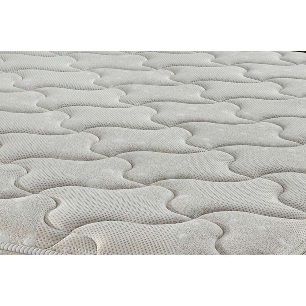 Conjunto Box Casal: Colchão Molas Ensacadas King Best New Clean + Base Crc Courano White (138x188) - 5