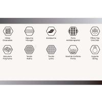 Cama Box Baú Queen: Colchão Molas Ensacadas Herval Partenon C1629 + Base Crc Suede Gray (158x198x33) - 2