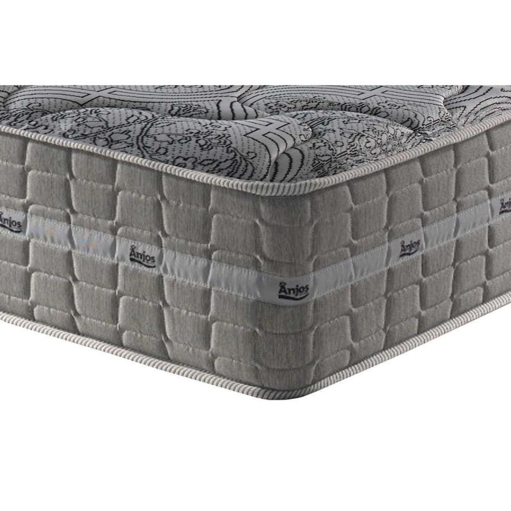 Cama Box Baú Casal: Colchão Molas Ensacadas Royal + Base Crc Suede Black (138x188) - 5