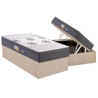 Cama Box Baú Casal: Colchão Espuma D45 Polar Pérola Fort + Base Crc Suede Clean (138x188) - 8