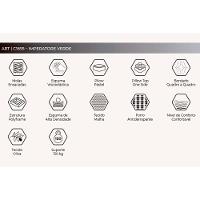 Cama Box Baú Queen: Colchão Molas Ensacadas Herval Imperatore Gold C1655 + Base Crc Suede Gray (158x198x34) - 6