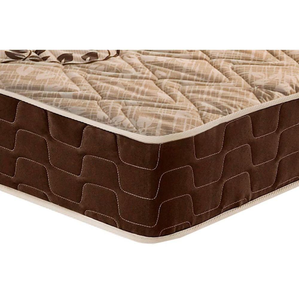 Conjunto Box Solteiro: Colchão Espuma D28 Confort + Base Crc Suede Brown (78x188) - 4