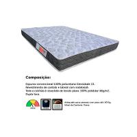 Conjunto Box Baú Casal: Colchão Espuma Orthoflex D23 Comfortpedic + Base Crc Suede Black (138x188) - 2