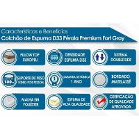 Colchão Casal Espuma D33 Pérola Premium Euro Pillow (138x188x24) - Polar - 2