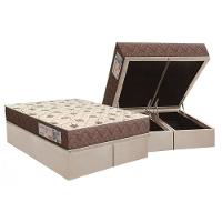 Conjunto Box Baú Queen: Colchão Espuma Orthoflex D28 Comfortpedic + Base Crc Suede Clean (158x198) - 1