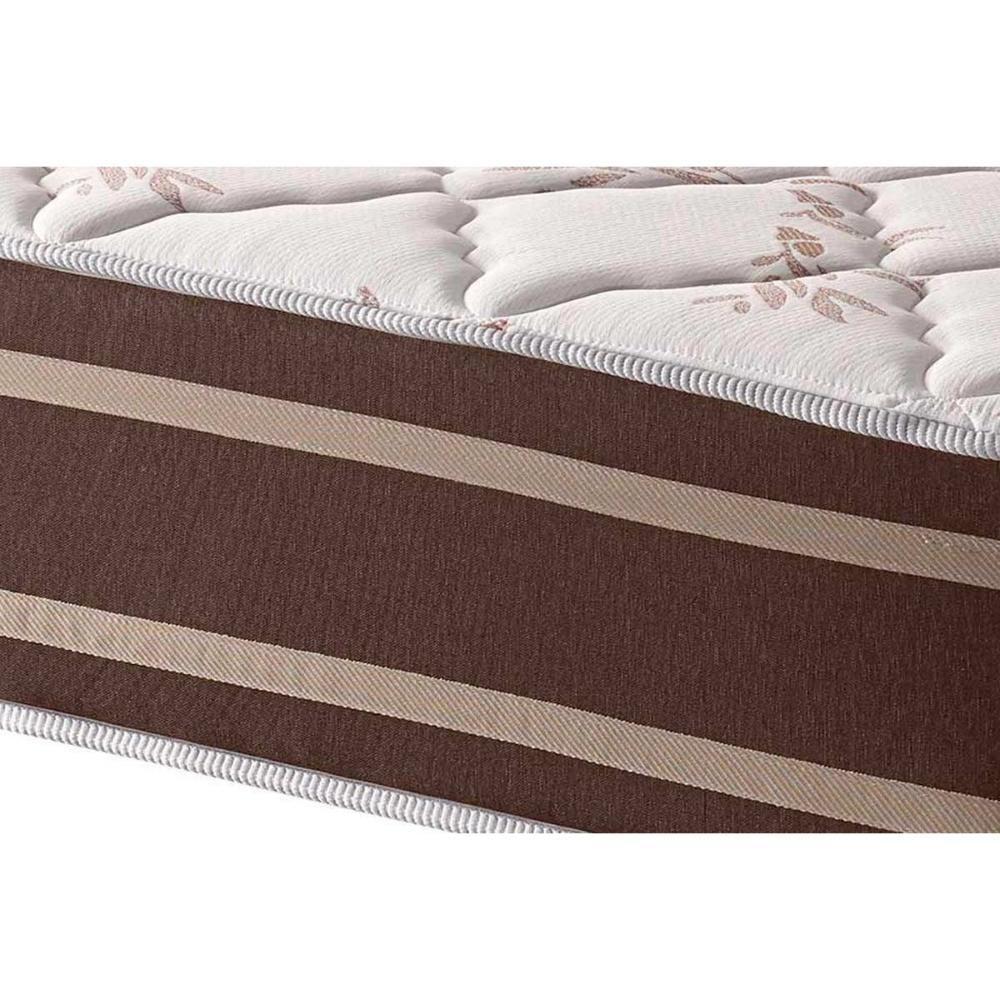 Conjunto Box Viúva: Colchão Molas Superlastic Duo Sono + Base Crc Suede Brown (128x188) - 5