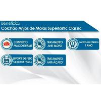 Cama Box Baú Casal: Colchão Molas Ensacadas Superlastic Classic + Base Crc Suede Black (138x188) - 3