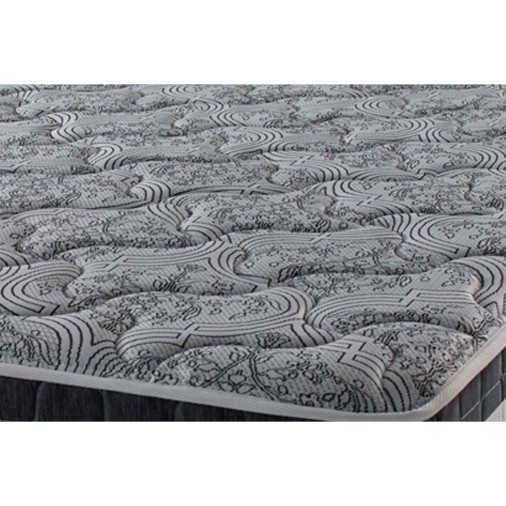 Conjunto Box Solteiro: Colchão Molas Ensacadas Black Graphite + Base Crc Suede Gray (88x188) - 5