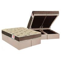 Conjunto Box Baú Queen: Colchão Espuma Orthoflex D33 Comfortpedic Line + Base Crc Suede Clean (158x198) - 1