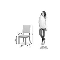 Kit 6 Cadeiras Sala Jantar Milla 6 Un Nature Suede Light Marrom Amêndoa - 3