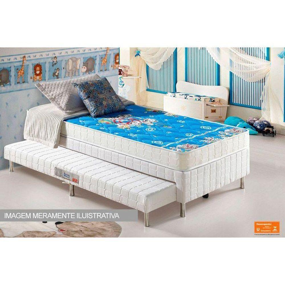 Colchão Solteiro Espuma D20 Mike Blue (78x188x14) - D Angelis Anjos - 5