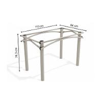 Mesa Para Cozinha Elba Com Tampo 1.60cm Niquel Nogueira Kappesberg - 3