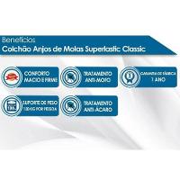 Cama Box Baú King: Colchão Molas Ensacadas Superlastic Classic + Base Crc Suede Brown (193x203)