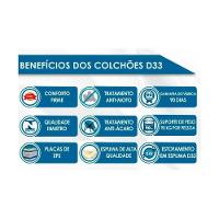 Conjunto Box Casal: Colchão Espuma Orthoflex D33 Comfortpedic Black + Base Crc Suede Black (138x188) - 2