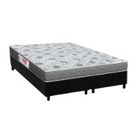 Conjunto Box Queen: Colchão Espuma Orthoflex D45 Comfortpedic + Base Crc Suede Black (158x198) - 1