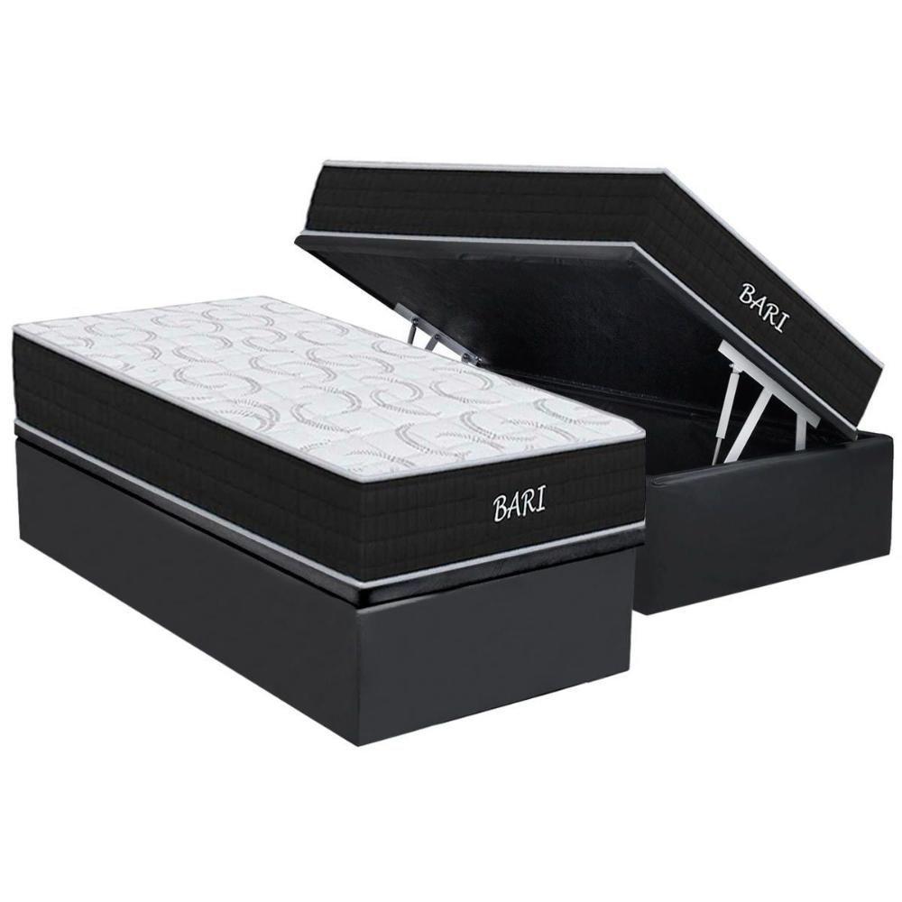 Cama Box Baú King: Colchão Espuma D45 Orthoflex Bari + Base Crc Courano Gray (193x203) - 4