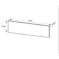 Multiuso Quarto Divisor De Mesa Me4183 110cm Preto Tecno Mobili - 2