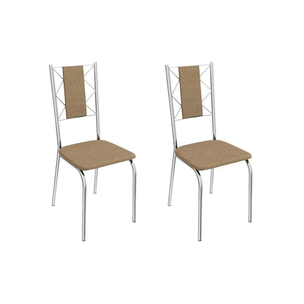 Sala De Jantar Volga Com Tampo De Vidro 90cm E 4 Cadeiras Lisboa Cromada Courano Branco - 7