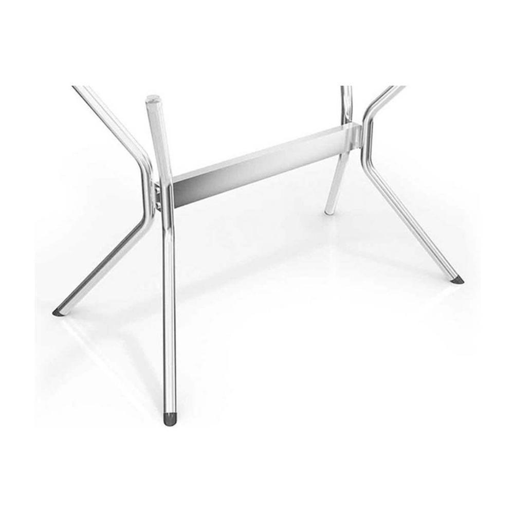 Mesa Para Cozinha Loire Com Tampo 1.60cm Cromada Nogueira Kappesberg - 6