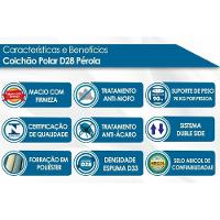 Colchão Solteiro Espuma D28 Pérola (78x188x17) - Polar - 2