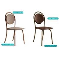 Kit 6 Cadeiras Sala Jantar 1738 6 Uni Preto Courano Preto Carraro