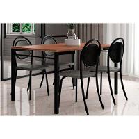 Kit 6 Cadeiras Sala Jantar 1738 6 Uni Rose Linho Areia Courano Caramelo Carraro - 5