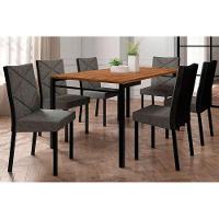 Kit 2 Cadeiras Sala Jantar 1737 2 Un Preto Courano Preto Carraro - 9