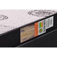 Conjunto Box Solteiro Colchão Anatômico Polar D28 Orthoface Black + Base Crc Suede Black (78x188) - 5