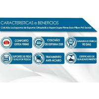 Colchão Solteiro Espuma D33 - Ag 65 Aspen Super Firme Pró Saúde Euro Pillow (88x188x24) - Luckspuma - 2