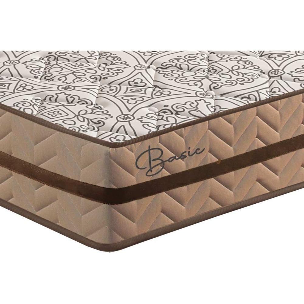 Conjunto Box Baú Casal: Colchão Molas Paropas Ensacadas Basic + Base Crc Suede Clean (138x188) - 7