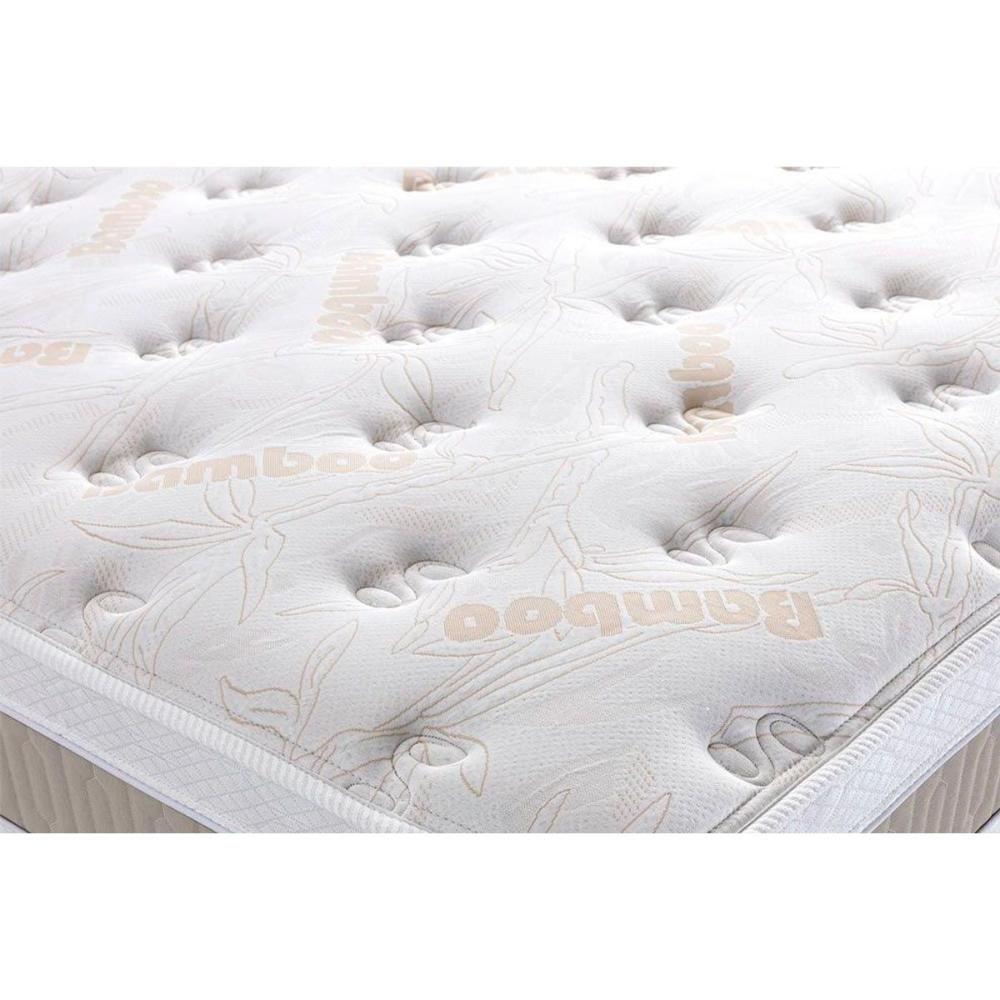 Cama Box Baú King: Colchão Molas Masterpocket Ensacadas Herval Royals Sleep C1666 + Base Crc Suede Clean (193x203x35) - 5