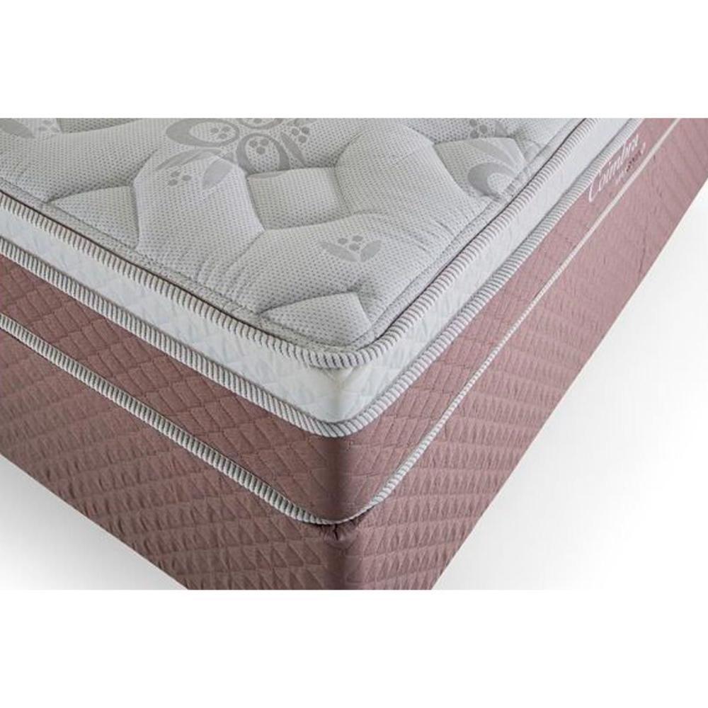 Cama Box Baú Queen: Colchão Molas Masterpocket Ensacadas Herval Maxspring Coimbra + Base Crc Courano Brown (158x198) - 4