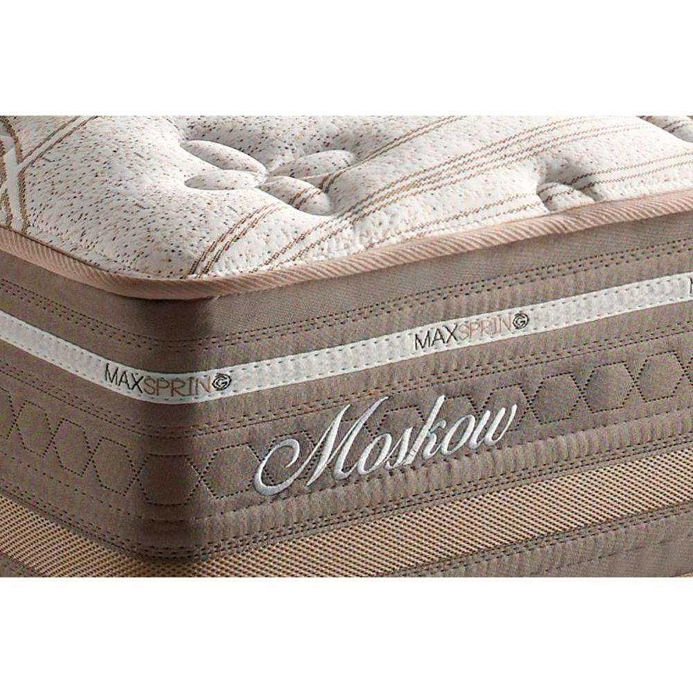 Cama Box Baú Casal: Colchão Molas Masterpocket Ensacadas Herval Maxspring Moskow + Base Crc Suede Clean (138x188) - 3