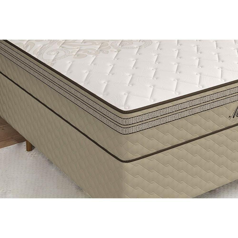 Cama Box Baú Queen: Colchão Molas Masterpocket Ensacadas Paropas Marcelly + Base Crc Suede Brown (158x198) - 6