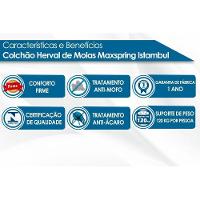 Cama Box Baú Casal: Colchão Molas Masterpocket Ensacadas Herval Istambul + Base Crc Suede Bege (138x188) - 3