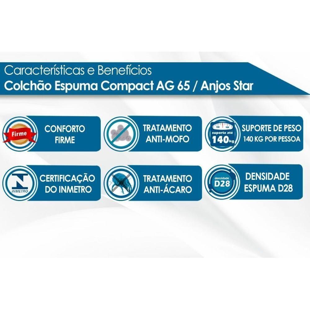 Colchão Solteiro Ortopédico Anjo Star (88x188x30) - D Angelis Anjos - 2
