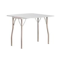 Conjunto Mesa De Cozinha Dobrável E 2 Banquetas 105 Prata Branco Prata Branco Carraro - 5