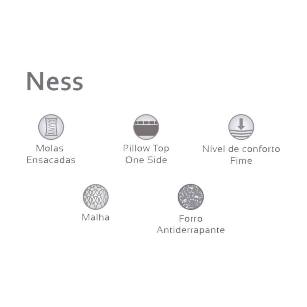 Cama Box King: Colchão Molas Masterpocket Ensacadas Herval Ness + Base Crc Courano Brown (193x203) - 2