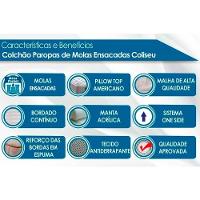 Colchão Queen Molas Ensacadas Masterpocket Coliseu Pillow Top (158x198x30) - Paropas - 2