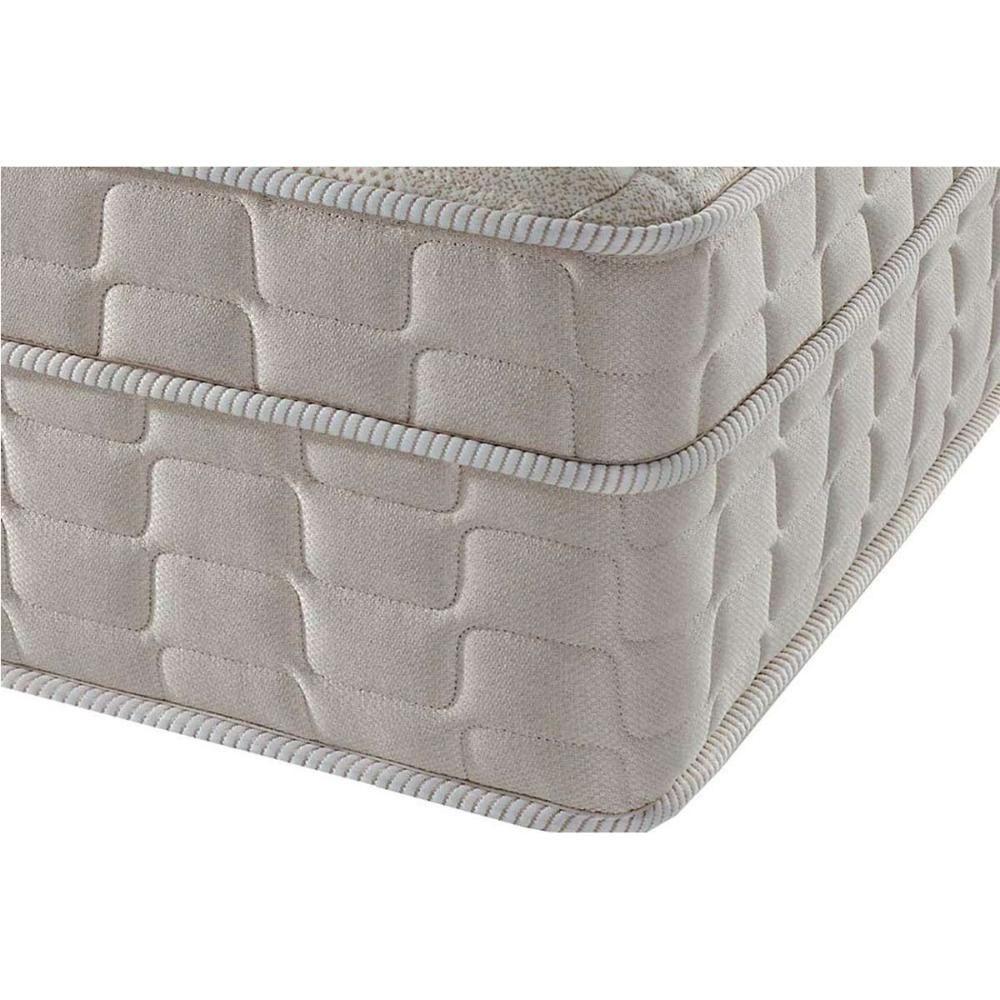 Cama Box Queen: Colchão Molas Ensacadas King Best New Clean + Base Crc Courano White (158x198) - 6
