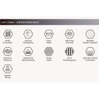 Cama Box Baú Queen: Colchão Molas Masterpocket Ensacadas Herval Poseidon Plus C1954 + Base Crc Suede Clean (158x198x34) - 2