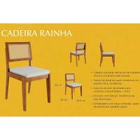 Conjunto Mesa De Cozinha Donna Com Tampo Madeirado Com Vidro 120cm E 4 Cadeiras Rainha Natural Nesher - 3