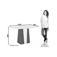 Conjunto Mesa De Cozinha Orus Com Tampo Madeirado 120x80cm E 4 Cadeiras Milla Nature Off White Suede Marrom Henn - 7