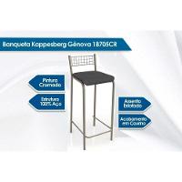 Kit 4 Banquetas Sala Jantar Gênova B705 4 Un Niquel Courano Capuccino - 2