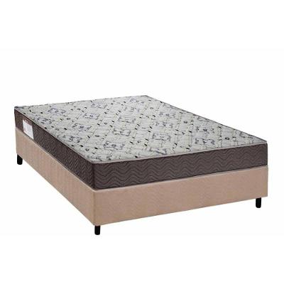 Conjunto Box Viúva: Colchão Espuma Ortobom D45 Iso 150 Mega Firme + Base Crc Suede Clean (128x188)