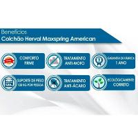 Cama Box Baú King: Colchão Molas Masterpocket Ensacadas Herval Maxspring American + Base Crc Suede Clean (193x203)