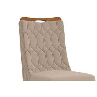 Kit 2 Cadeiras Sala Jantar Bia Freijó Suede Moca Marrom - 3