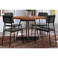 Kit 6 Cadeiras Sala Jantar Lou 1742 6 Uni Rose Linho Areia Carraro - 5