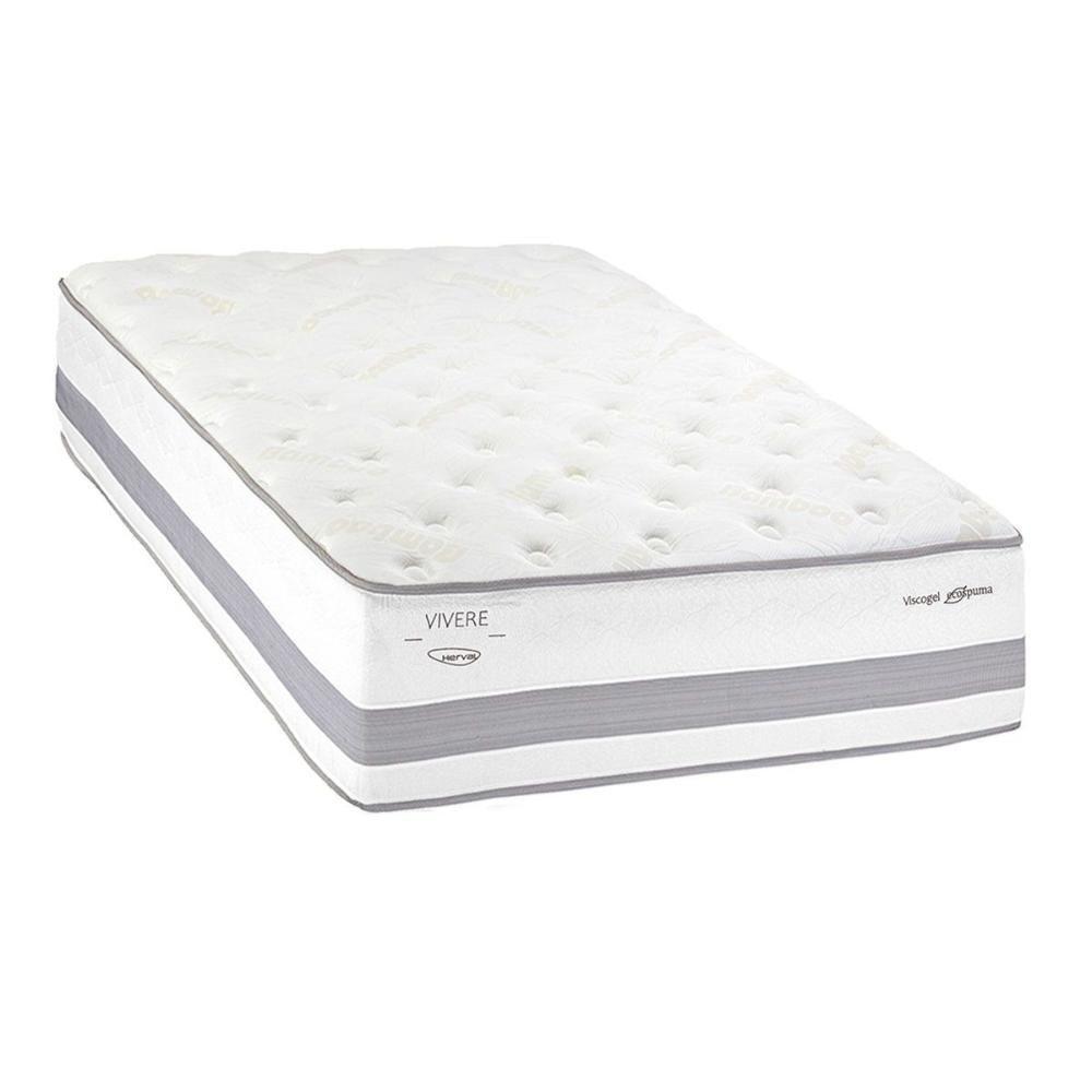 Colchão Solteiro Molas Superpocket Ensacadas Master C1741 One Side (88x188x33) - Herval - 1